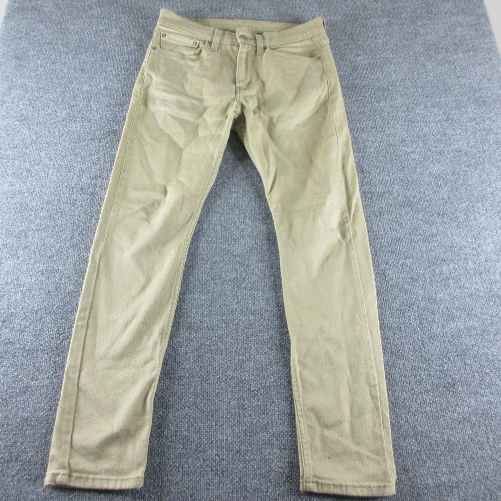 Levis 510 Jeans Mens 31x31 Beige Skinny Stretch Slim Straight Denim Casual Pants
